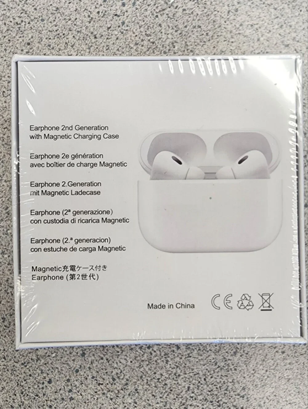 NIB Earphone 2nd Generation with Magnetic Charging Case White Wireless